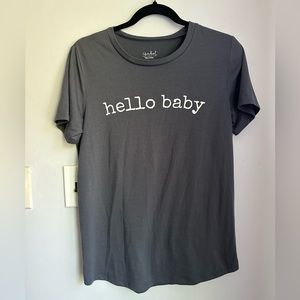 Isabel Maternity by Ingrid & Isabel - Hello Baby graphic tee shirt